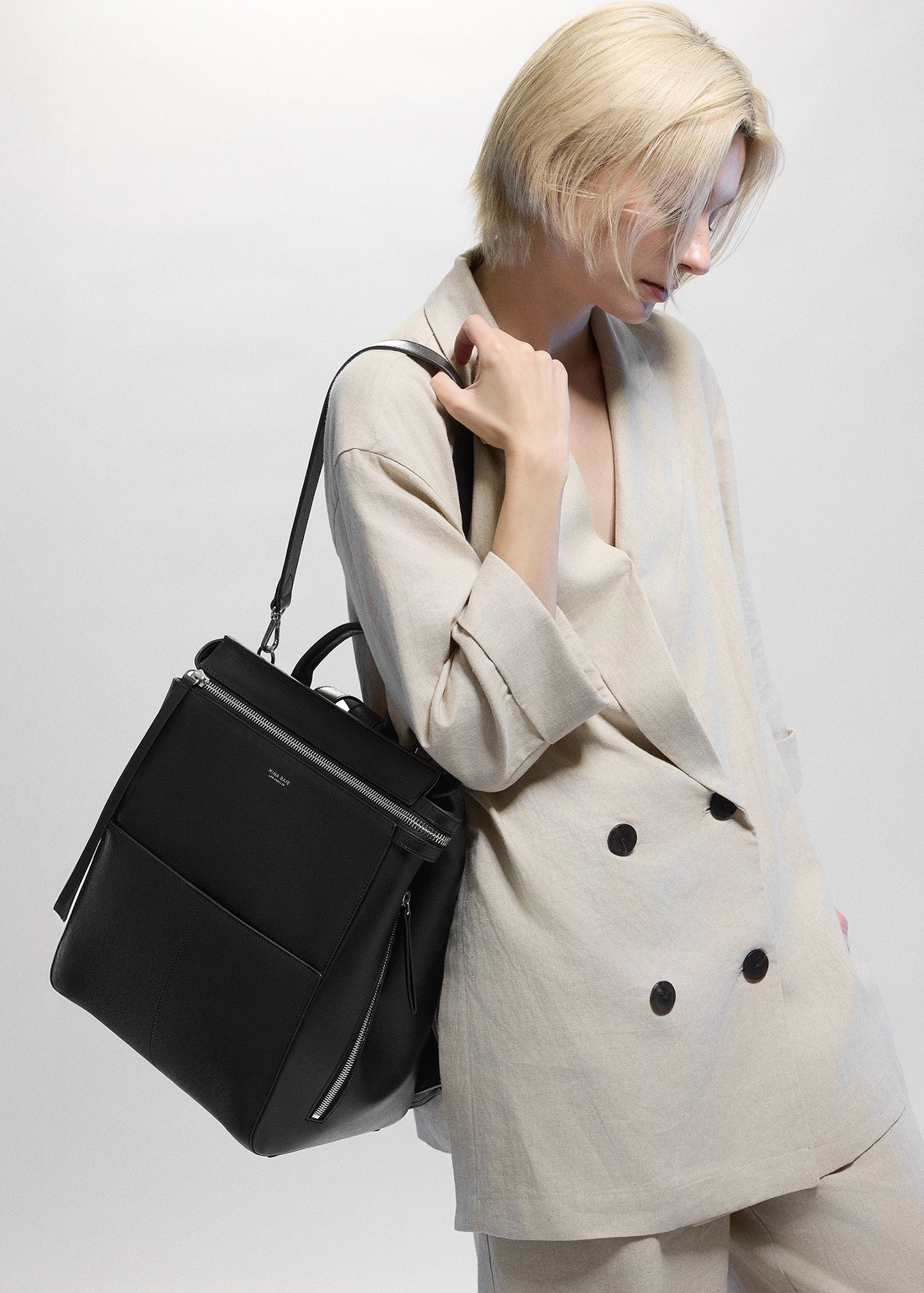 Harper Midi Backpack (Leather)