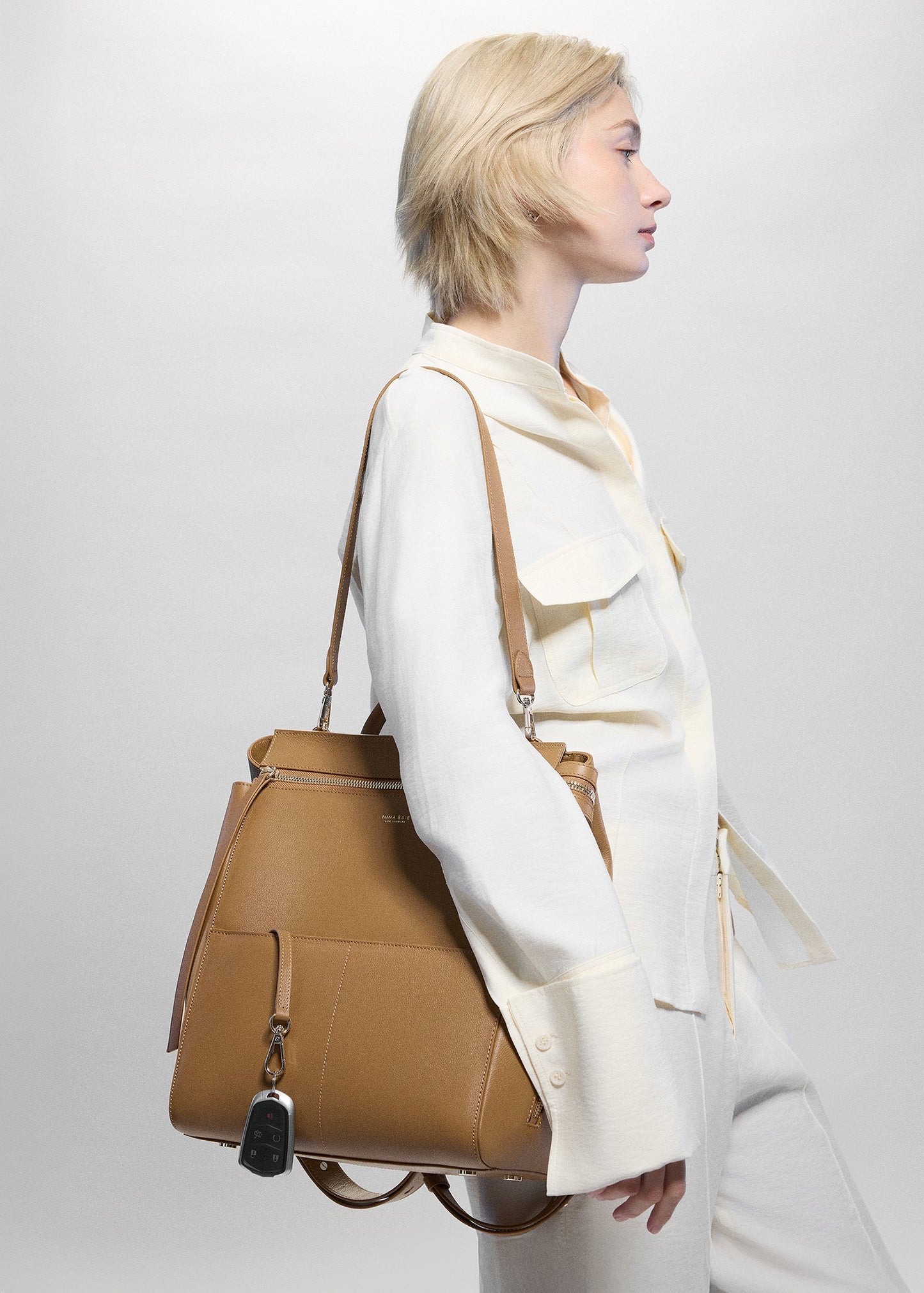 Harper Midi Backpack (Leather)