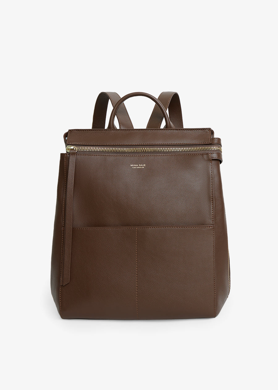 Harper Midi Backpack (Leather)