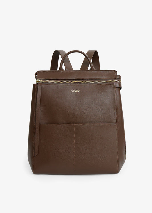 Harper Midi Backpack (Leather)