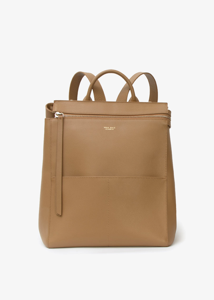Harper Midi Backpack (Leather)