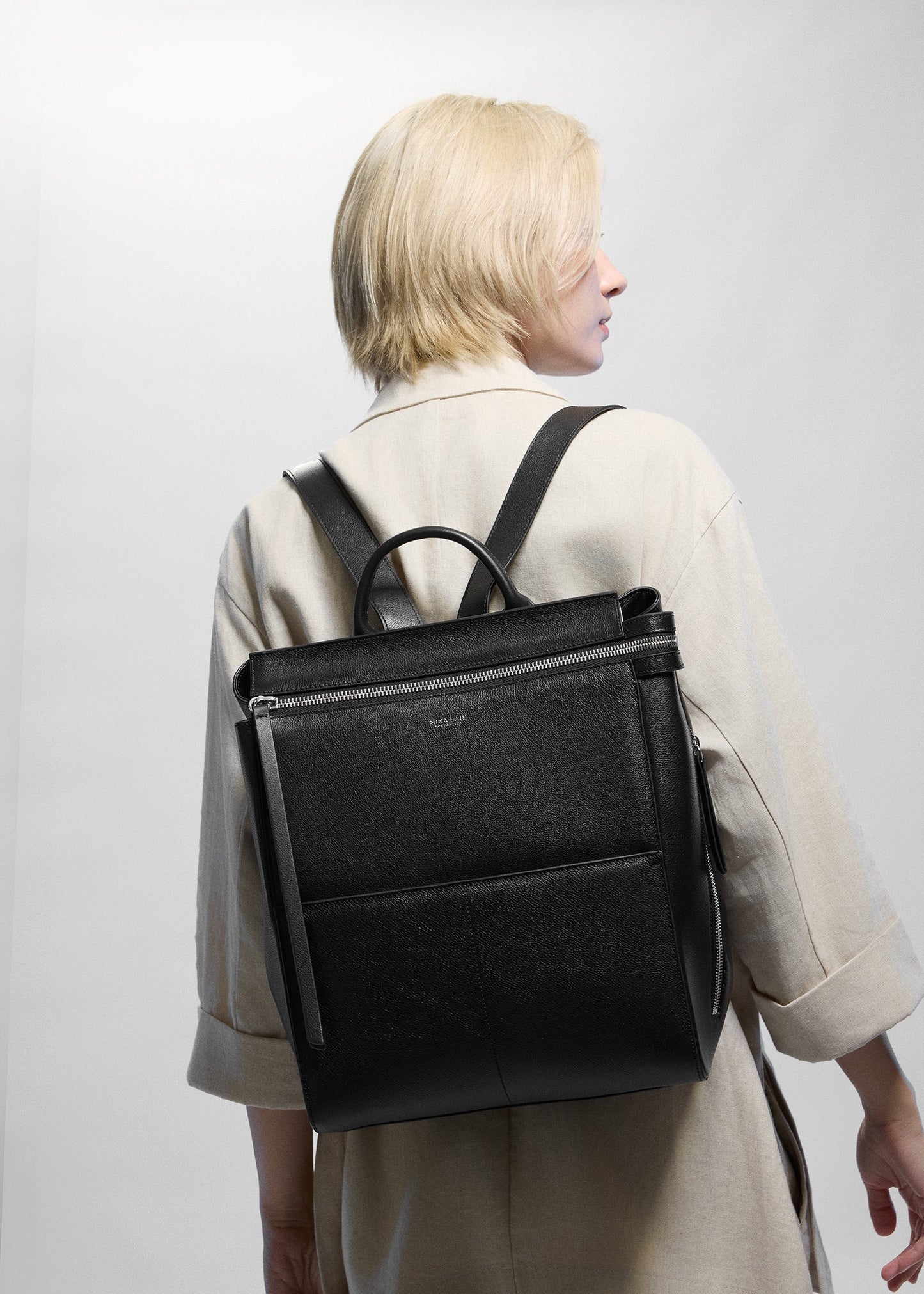 Harper Midi Backpack (Leather)