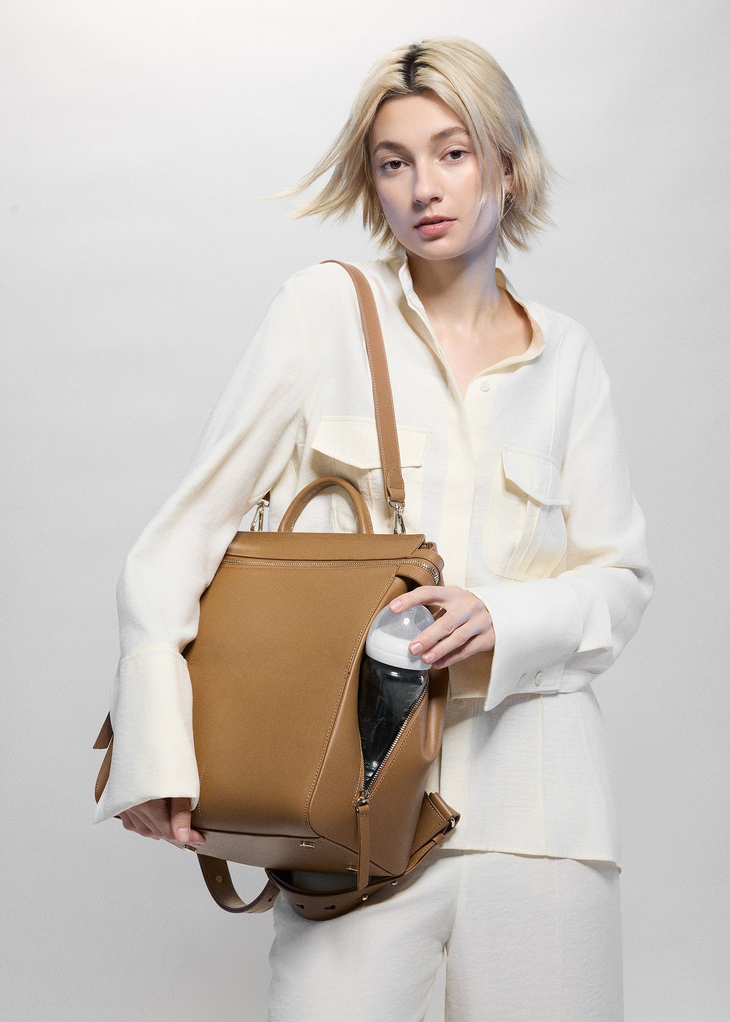 Harper Midi Backpack (Leather)